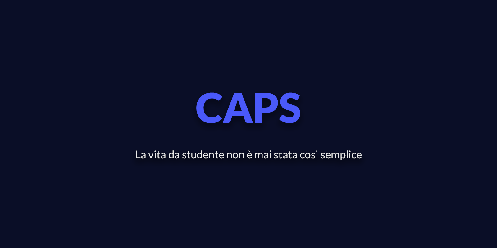 Screenshot del sito di CAPS